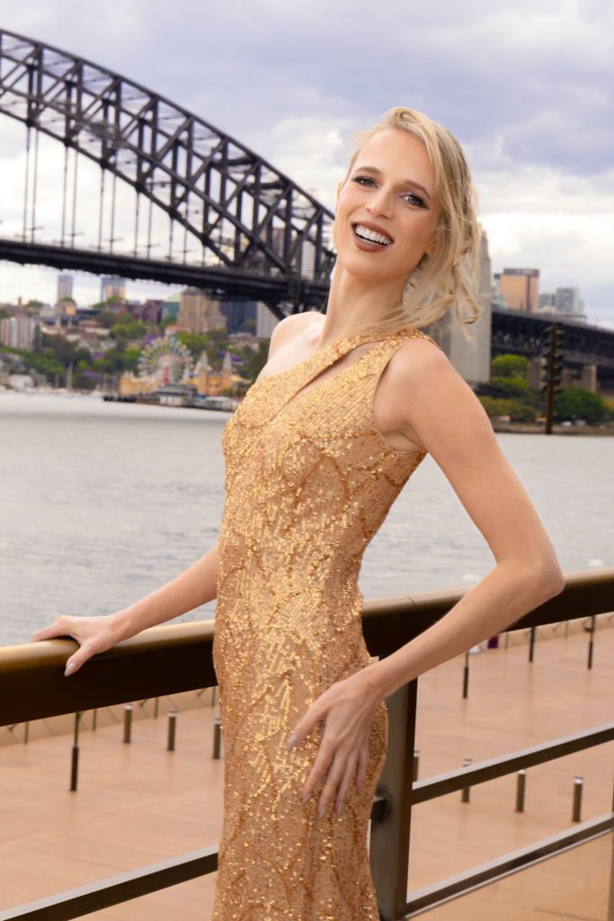 Beautiful portraits in sydney's opera house with harbour bridge views