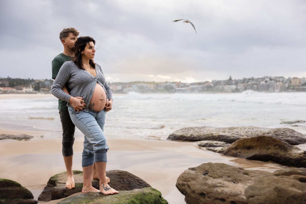 Maternity photos in Bondi beach