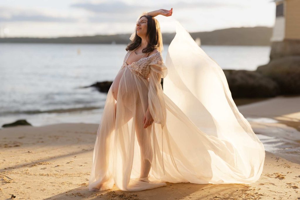 sunset maternity photography
